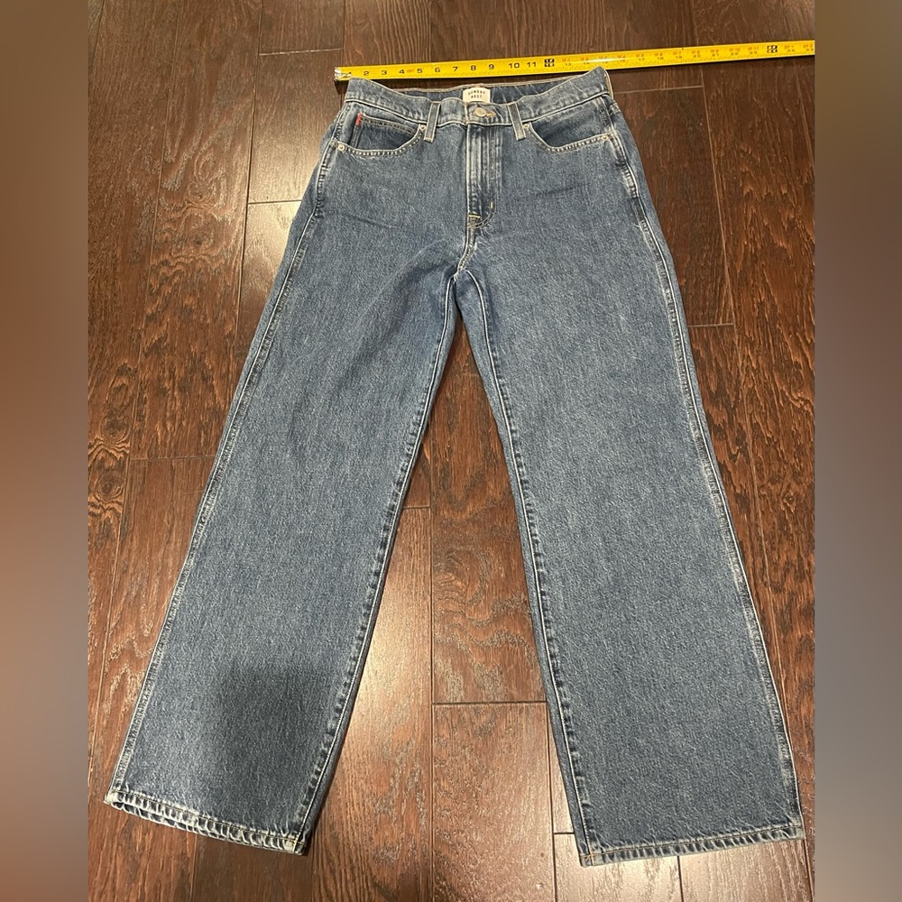 Aritzia Sunday Best Juniper wide leg High Rise Medium Wash Jean Women size 6